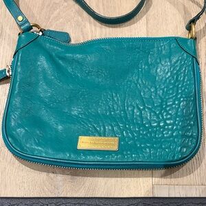 Marc By Marc Jacobs Teal Leather Crossbody Bag